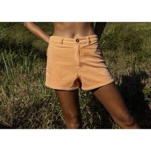 BILLABONG Women's‎ FREE FALL CORDUROY SHORTS Slim Fit Retro Size 30 Tangy Peach